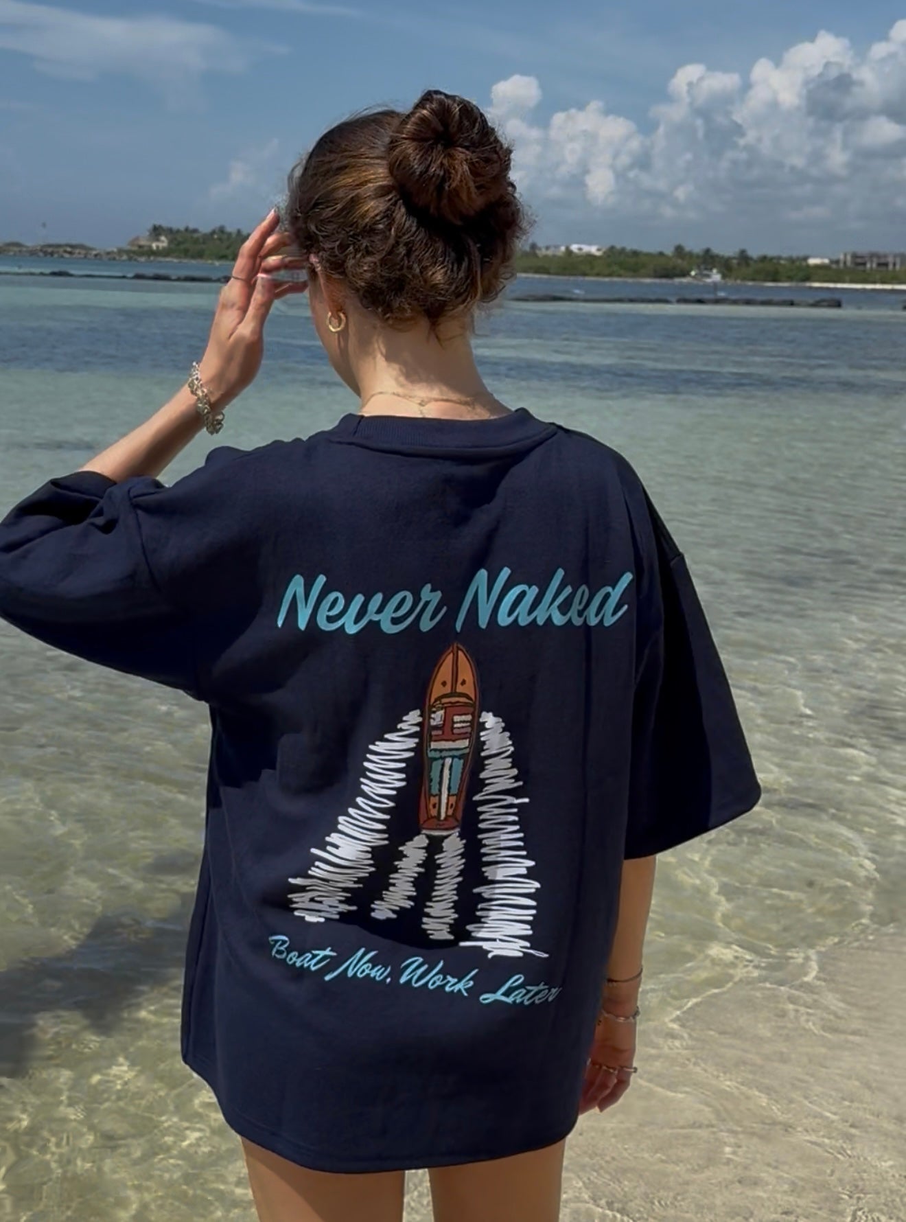 Boat Tee Navy Blue